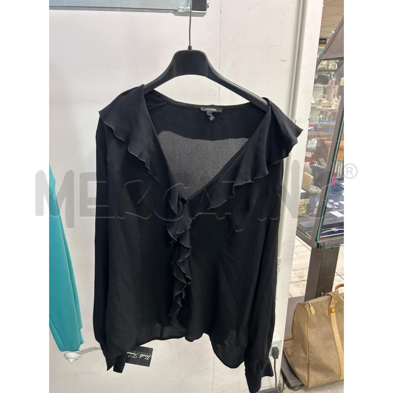 CAMICIA DONNA ESCADA ARRICCIATA NERA  | Mercatino dell'Usato Montesilvano 1