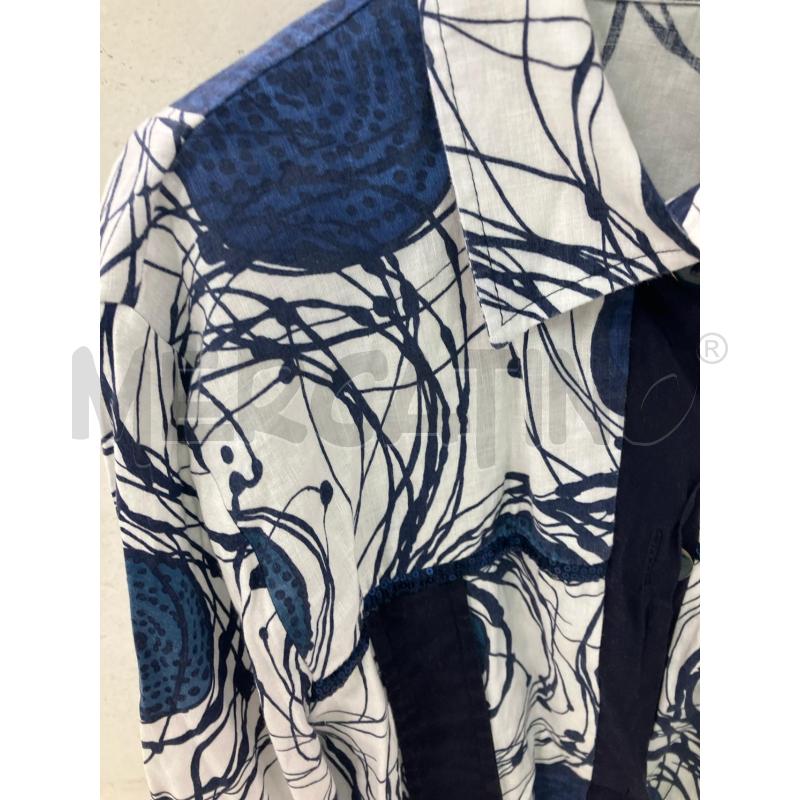 CAMICIA DONNA FIORATA BIANC ABLU MARA | Mercatino dell'Usato Montesilvano 2