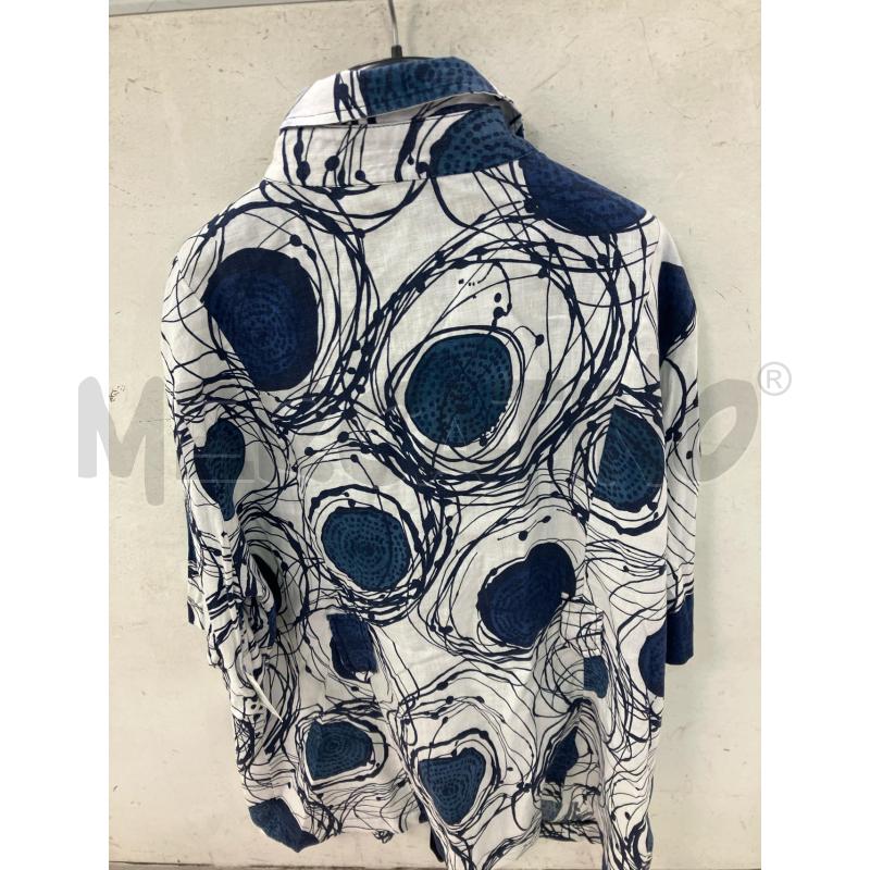 CAMICIA DONNA FIORATA BIANC ABLU MARA | Mercatino dell'Usato Montesilvano 3