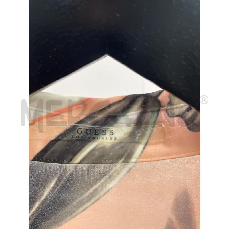 CAMICIA DONNA GUESS VELATA ROSA FIORATA COLLETTO STRASS | Mercatino dell'Usato Montesilvano 2