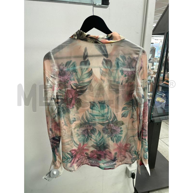 CAMICIA DONNA GUESS VELATA ROSA FIORATA COLLETTO STRASS | Mercatino dell'Usato Montesilvano 3