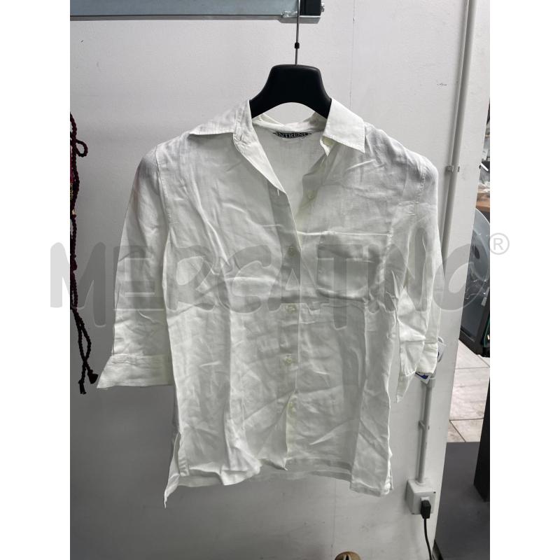 CAMICIA DONNA INTREND BIANCA MANICA 3/4 LINO | Mercatino dell'Usato Montesilvano 1