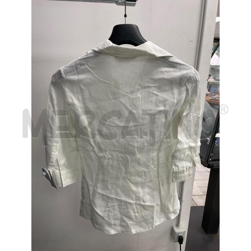 CAMICIA DONNA INTREND BIANCA MANICA 3/4 LINO | Mercatino dell'Usato Montesilvano 3