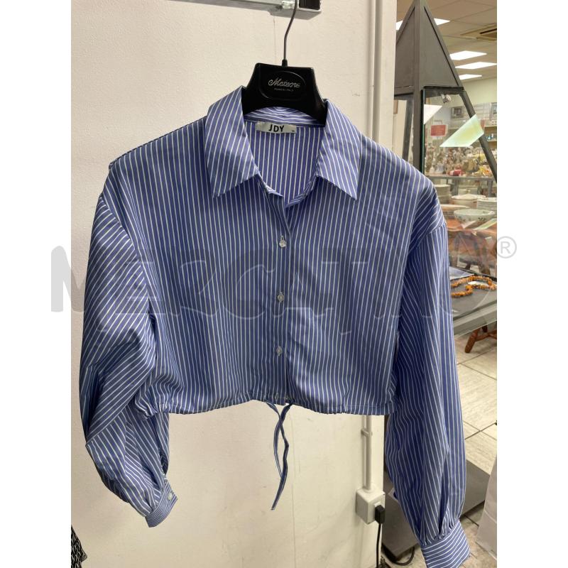 CAMICIA DONNA JDY AZZURRA RIGHINE BIANCHE  | Mercatino dell'Usato Montesilvano 1