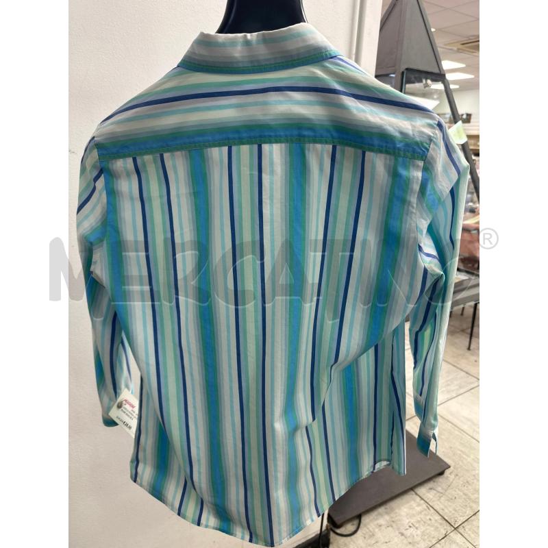 CAMICIA DONNA LACOSTE RIGHE BIANCHE BLU VERDI TG 42 | Mercatino dell'Usato Montesilvano 3