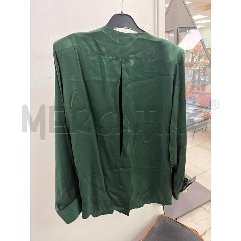 CAMICIA DONNA MARINA RINALDI VERDE SMERALDO BOTTONCINI DORATI | Mercatino dell'Usato Montesilvano 3