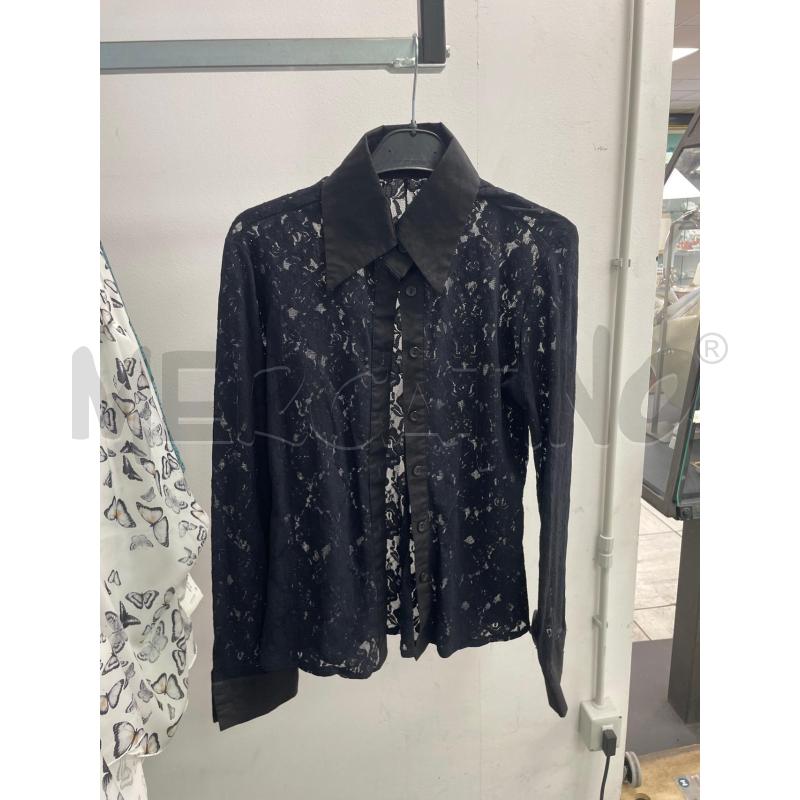 CAMICIA DONNA NERA PIZZO | Mercatino dell'Usato Montesilvano 1