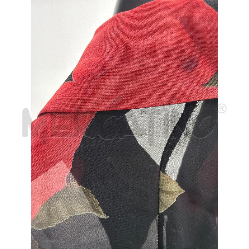 CAMICIA DONNA NERA ROSE ROSSE SMARCHIATA | Mercatino dell'Usato Montesilvano 3