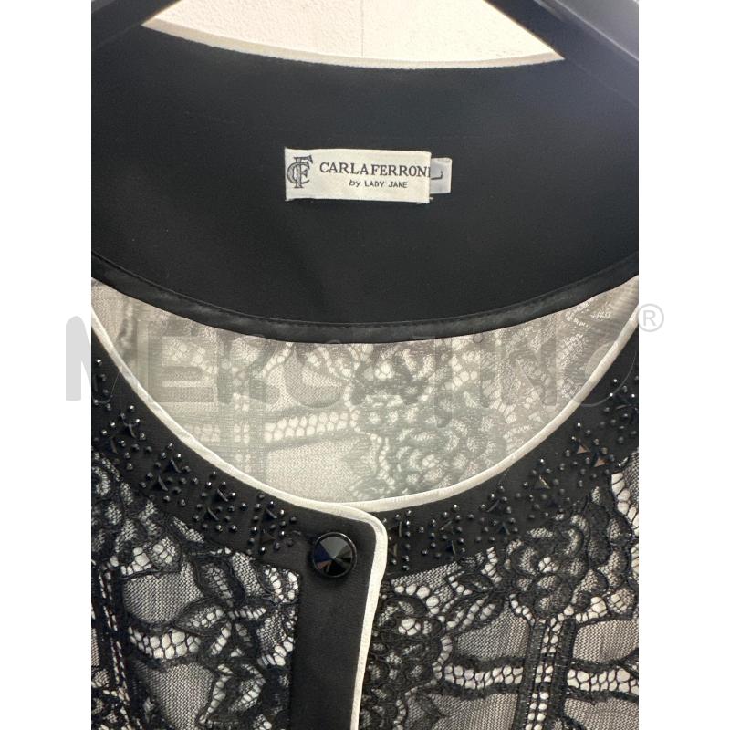CAMICIA DONNA NERO PIZZO STRASS NERO FERRONI TG L | Mercatino dell'Usato Montesilvano 2