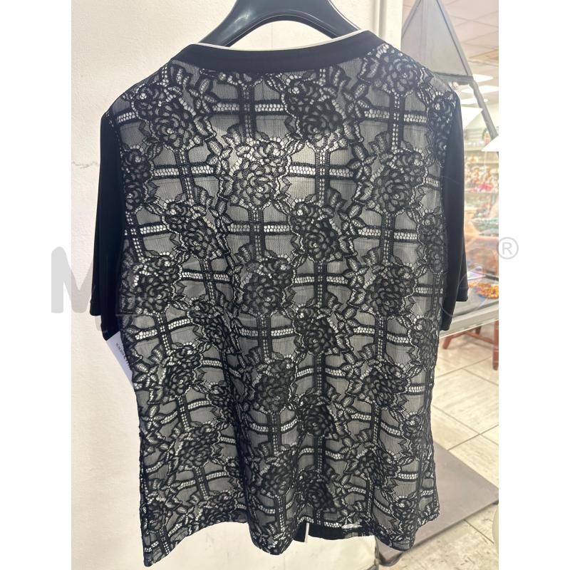 CAMICIA DONNA NERO PIZZO STRASS NERO FERRONI TG L | Mercatino dell'Usato Montesilvano 3