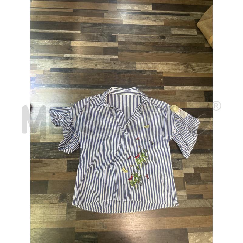 CAMICIA DONNA RIGA CELESTE FARFALLE | Mercatino dell'Usato Montesilvano 1