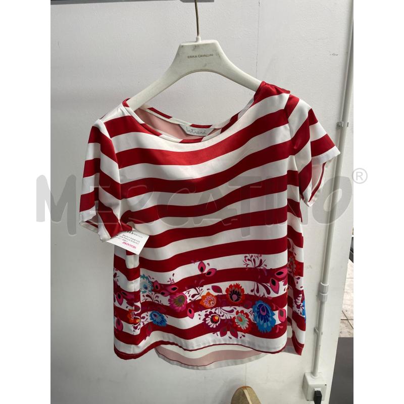 CAMICIA DONNA RIGA ROSSA BIANCA INTRED  | Mercatino dell'Usato Montesilvano 1