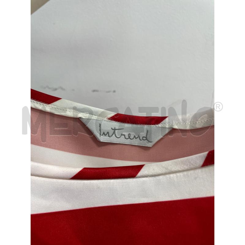 CAMICIA DONNA RIGA ROSSA BIANCA INTRED  | Mercatino dell'Usato Montesilvano 2