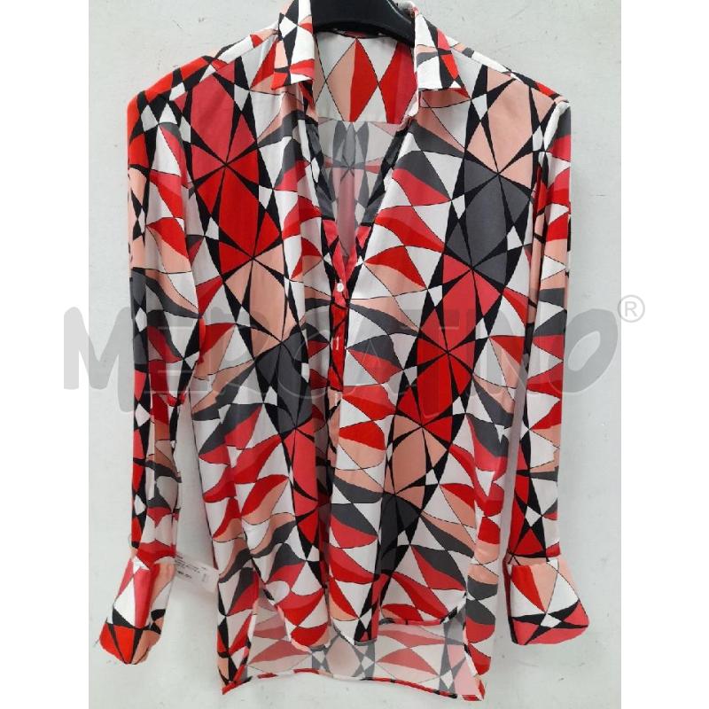 CAMICIA DONNA ROSSA BIANCA AGLINI TG 40 | Mercatino dell'Usato Montesilvano 1