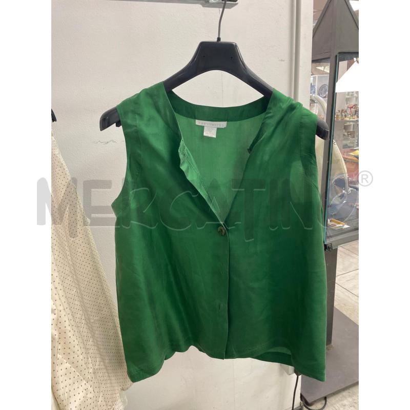 CAMICIA DONNA SETA VERDE THE LIMITED SMANICATA VINTAGE | Mercatino dell'Usato Montesilvano 1