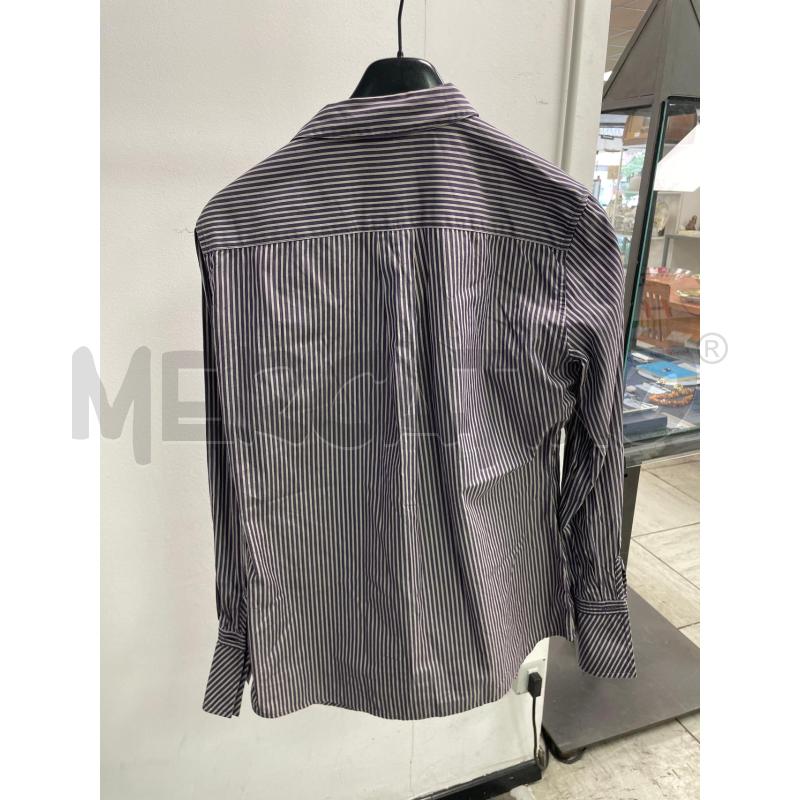 CAMICIA DONNA SPORTMAX BIANCA RIGHINE BLU | Mercatino dell'Usato Montesilvano 3