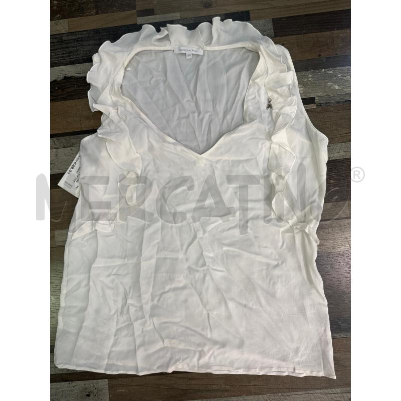 CAMICIA DONNA TOP PATRIZIA PEPE BIANCA TG 44 | Mercatino dell'Usato Montesilvano 1