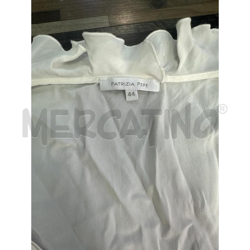 CAMICIA DONNA TOP PATRIZIA PEPE BIANCA TG 44 | Mercatino dell'Usato Montesilvano 2