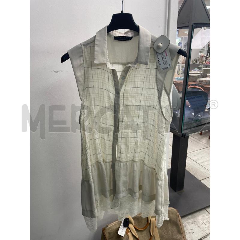 CAMICIA DONNA TWINSET SIMONA BARBIERI BEIGE SMANICATA | Mercatino dell'Usato Montesilvano 1