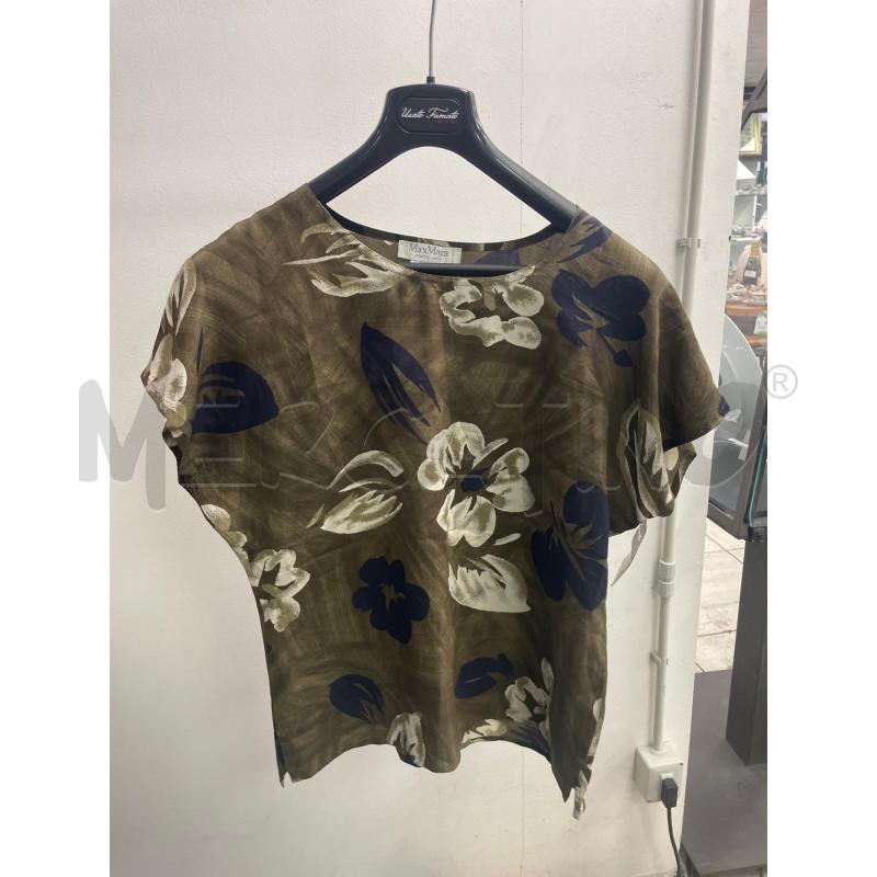 CAMICIA DONNA VERDE FIORATA MAX MARA 44 | Mercatino dell'Usato Montesilvano 1
