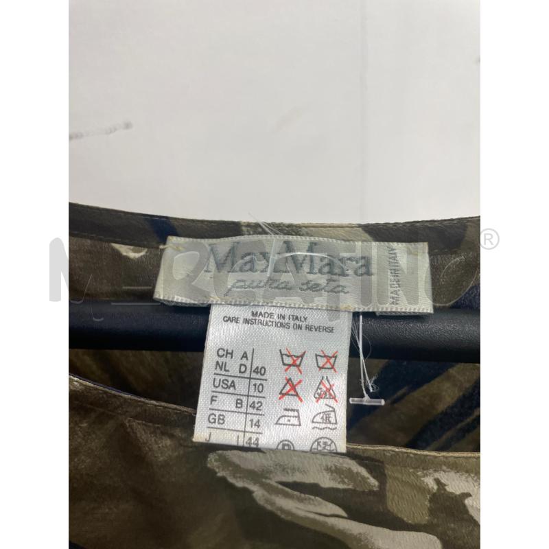 CAMICIA DONNA VERDE FIORATA MAX MARA 44 | Mercatino dell'Usato Montesilvano 2