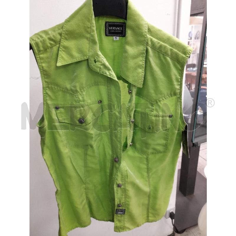 CAMICIA DONNA VERSACE SMANICATA VERDINA | Mercatino dell'Usato Montesilvano 1
