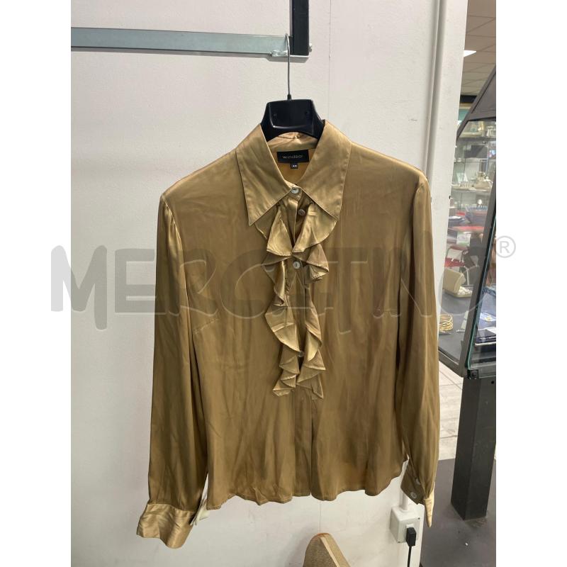 CAMICIA DONNA WINDSOR. BEIGE VOLANT SETA | Mercatino dell'Usato Montesilvano 1