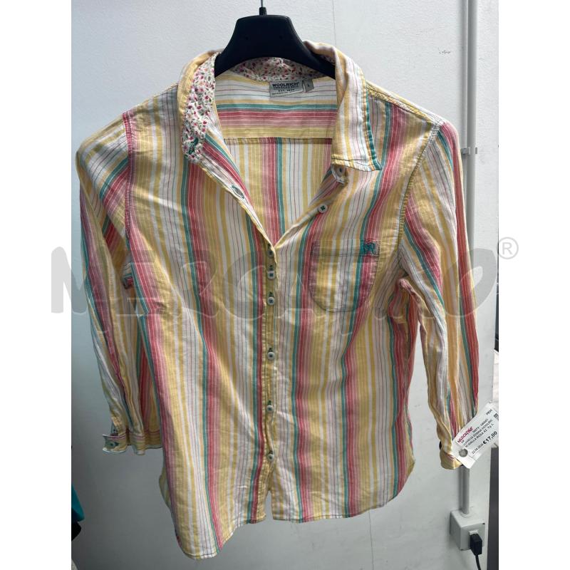 CAMICIA DONNA WOOLRICH GIALLA ROSA AZZURRA | Mercatino dell'Usato Montesilvano 1