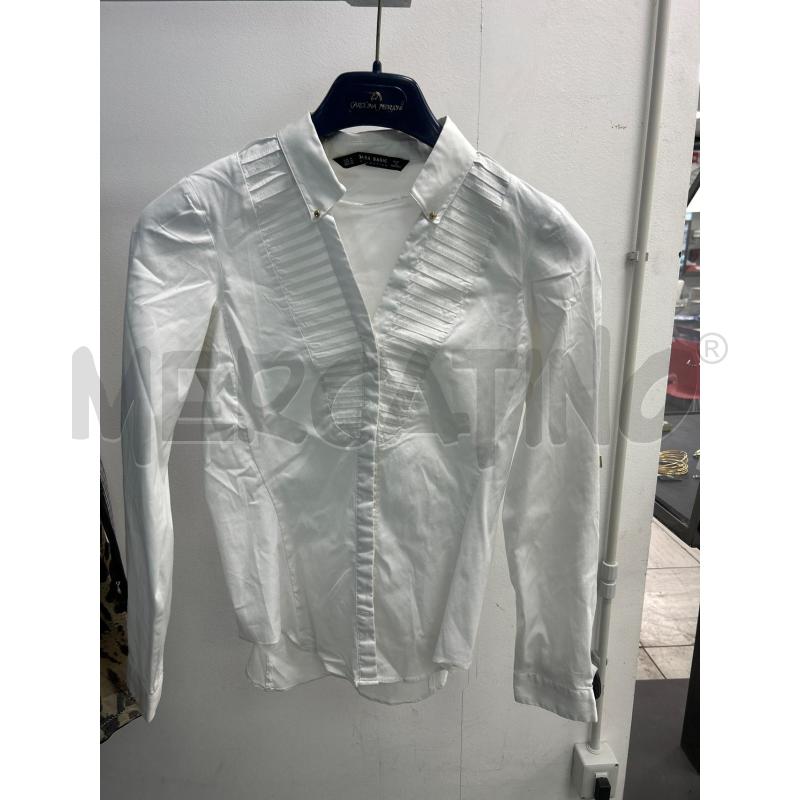 CAMICIA DONNA ZARA BIANCA BOTTONI DORATI | Mercatino dell'Usato Montesilvano 1