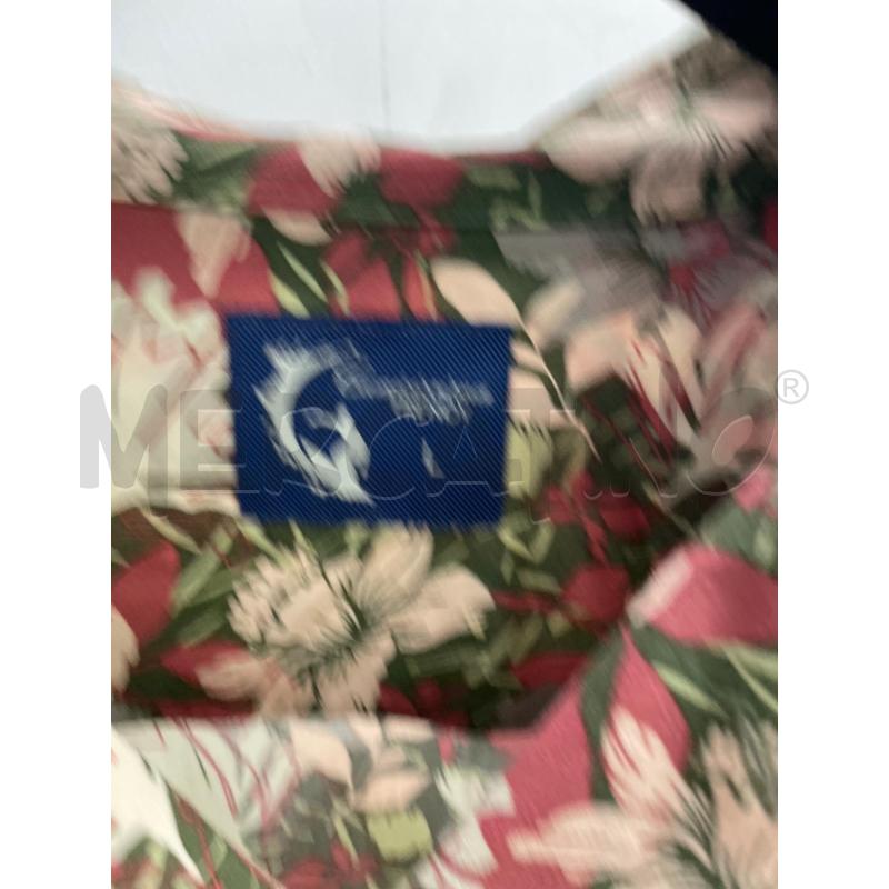 CAMICIA UOMO CAMICISSIMA VERDE FIORI ROSA  | Mercatino dell'Usato Montesilvano 2