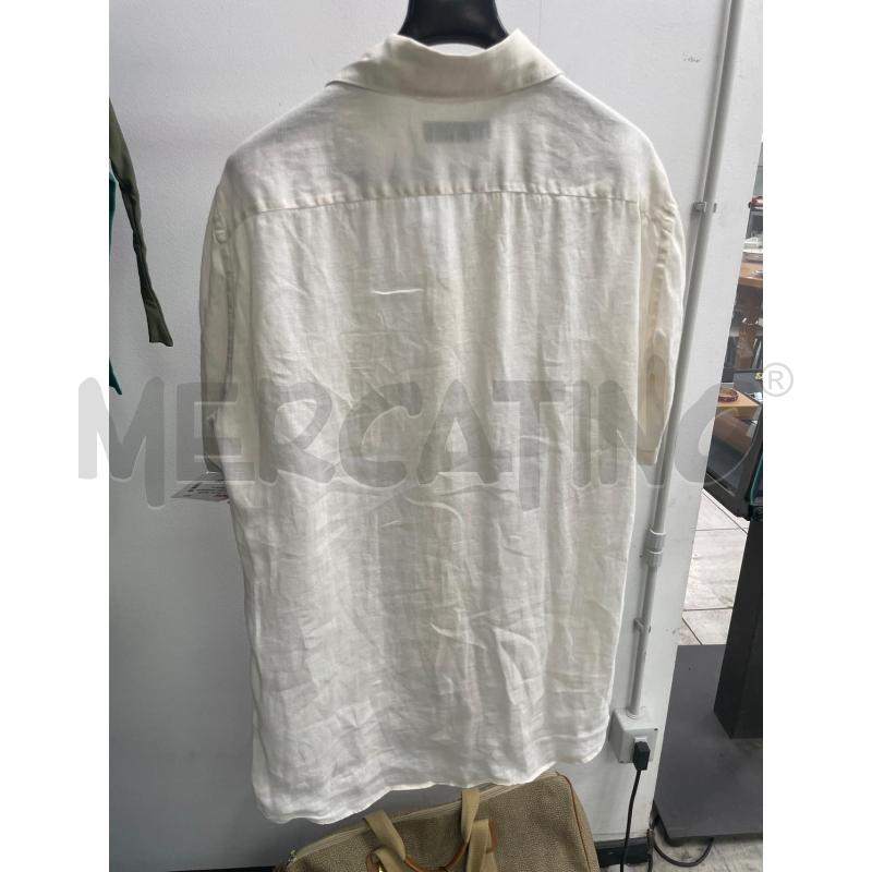 CAMICIA UOMO ERMENEGILDO ZEGNA BIANCA MEZZA MANICA LINO | Mercatino dell'Usato Montesilvano 3