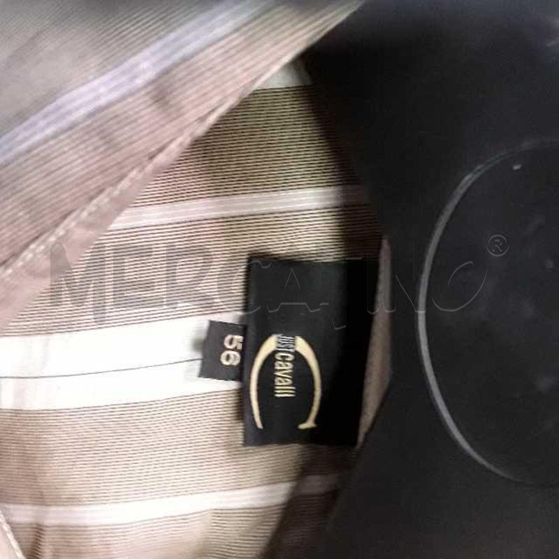 CAMICIA UOMO JUST CAVALLI RIGHINE BIANCHE LOGO | Mercatino dell'Usato Montesilvano 3