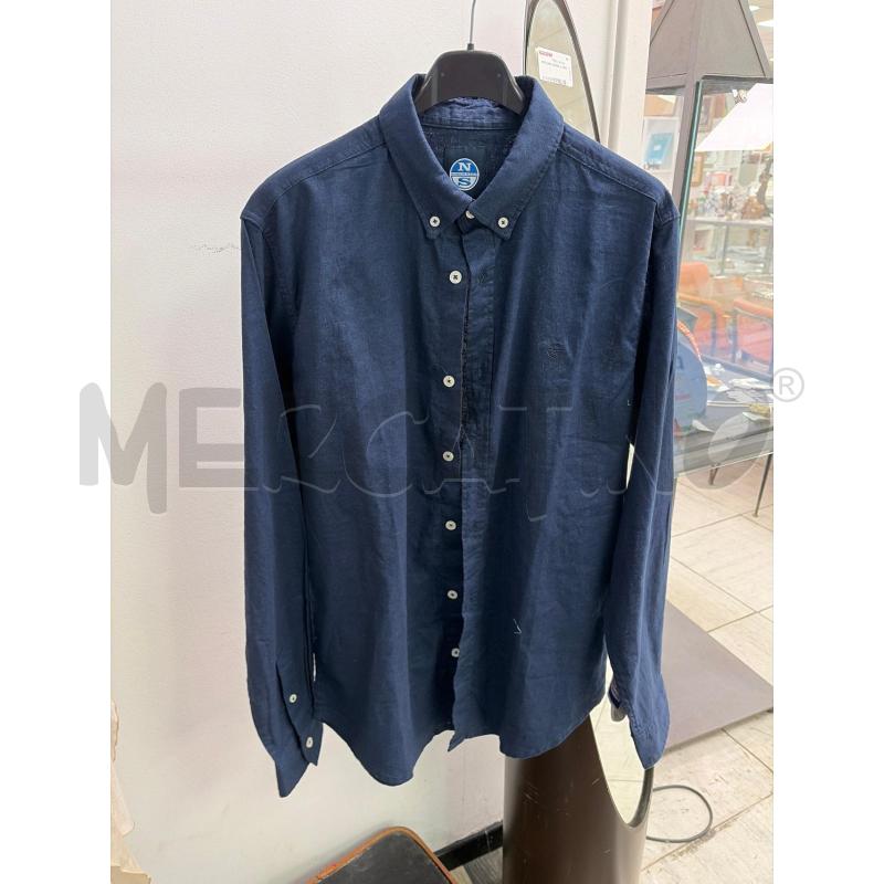 CAMICIA UOMO NORTH SAILS MISTO LINO BLU | Mercatino dell'Usato Montesilvano 1