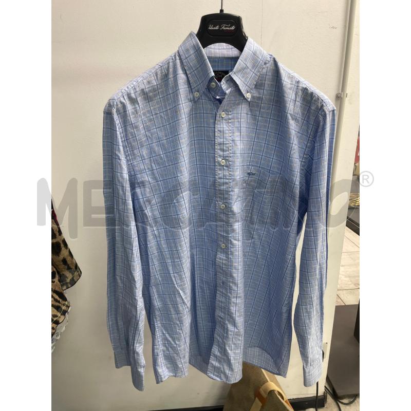 CAMICIA UOMO PAUL & SHARK YACHTING AZZURRA QUADRETTATA | Mercatino dell'Usato Montesilvano 1