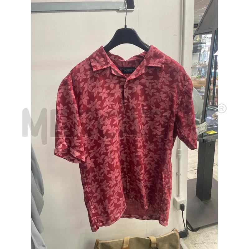 CAMICIA UOMO POWELL ROSSA FIORI  | Mercatino dell'Usato Montesilvano 1
