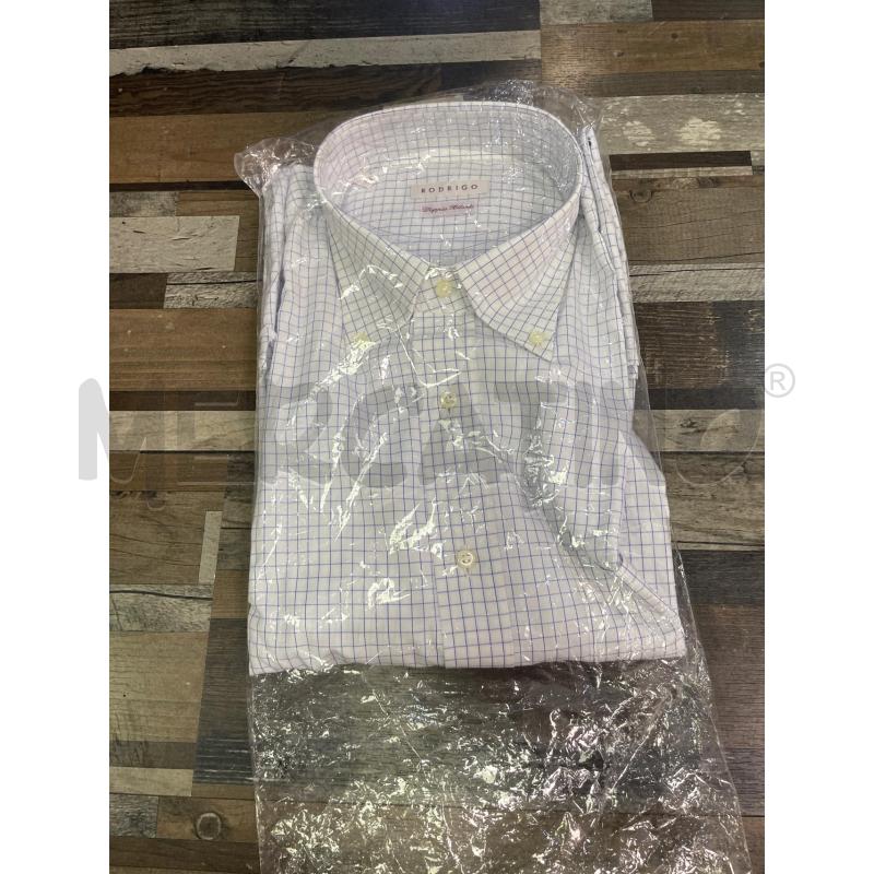 CAMICIA UOMO QUADRI BLU BIANCA RODRIGO 17/43 | Mercatino dell'Usato Montesilvano 1
