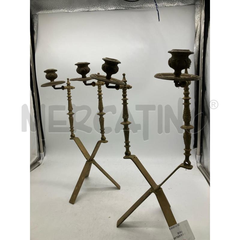 CANDELABRO COPPIA VINTAGE | Mercatino dell'Usato Montesilvano 1