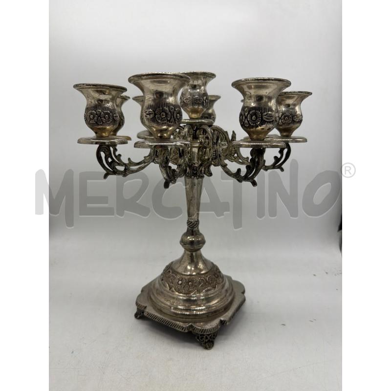 CANDELABRO METALLO 33CM ALTO | Mercatino dell'Usato Montesilvano 1