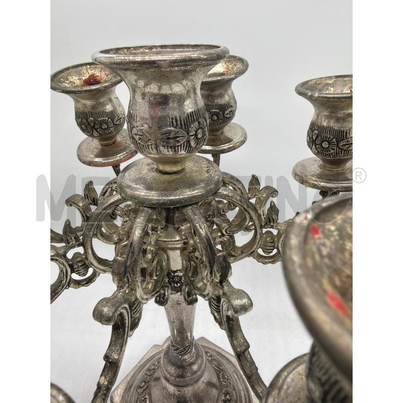 CANDELABRO METALLO 33CM ALTO | Mercatino dell'Usato Montesilvano 4