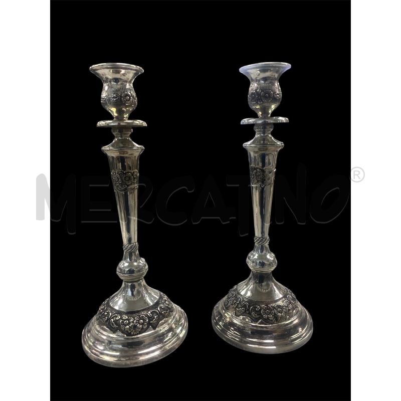 CANDELIERI COPPIA METALLO | Mercatino dell'Usato Montesilvano 1