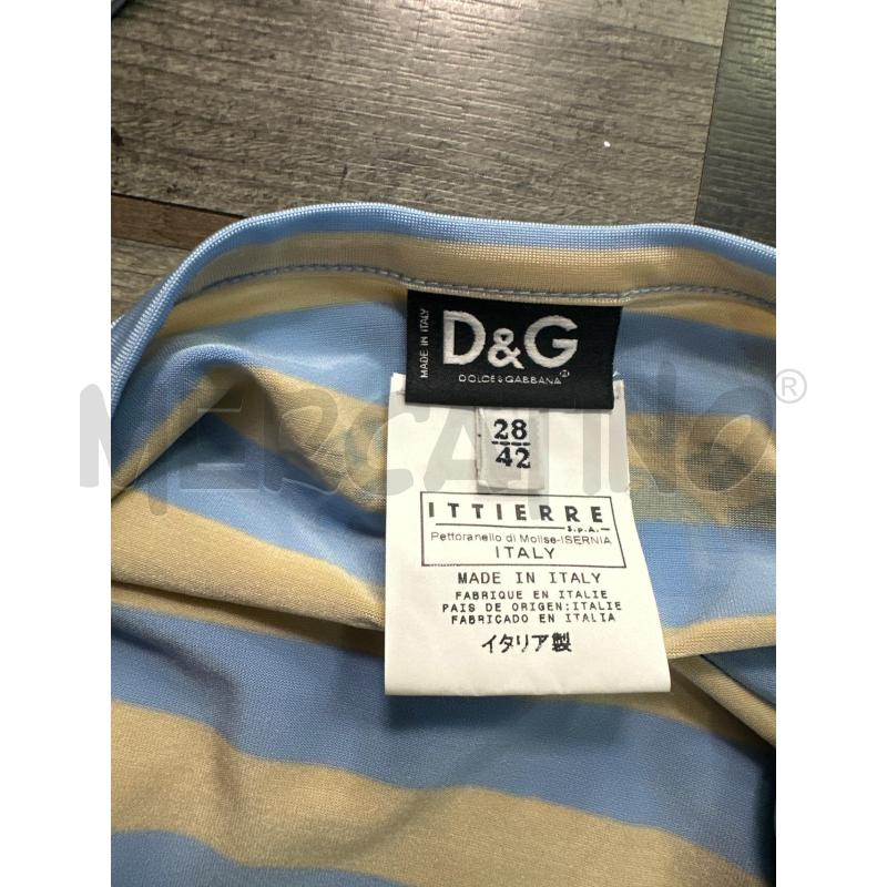 CANOTTA DONNA D&G RIGHE AZZURRE | Mercatino dell'Usato Montesilvano 2