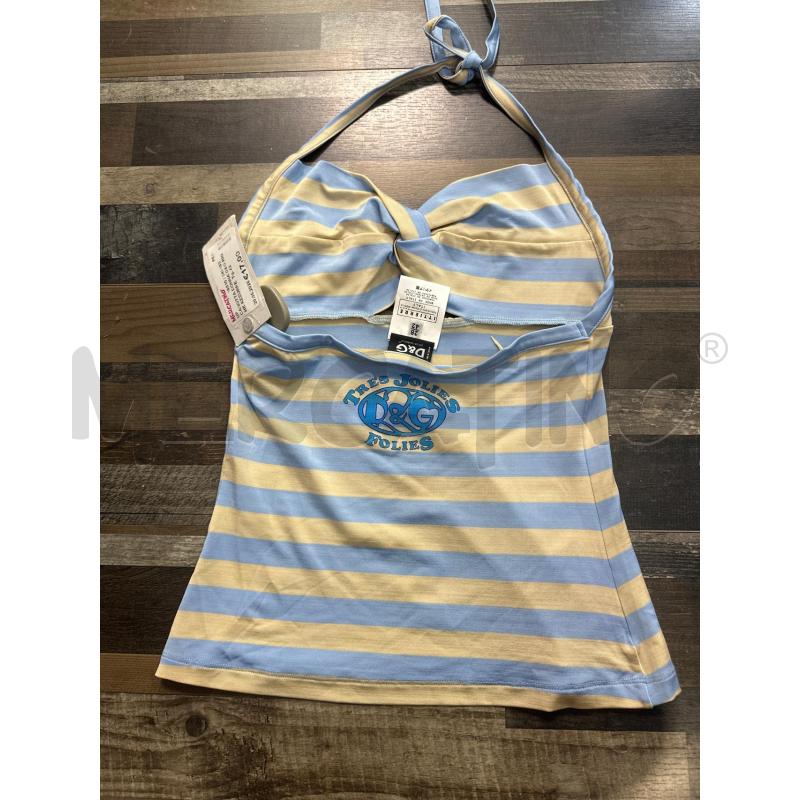 CANOTTA DONNA D&G RIGHE AZZURRE | Mercatino dell'Usato Montesilvano 3