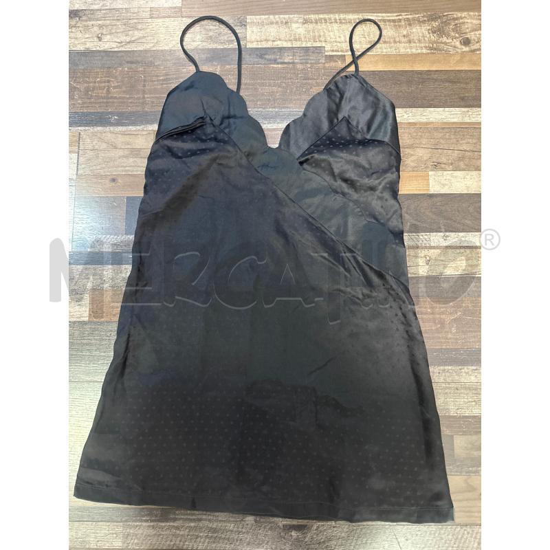 CANOTTA DONNA LES COPAINS LINGERIE NERA POIS | Mercatino dell'Usato Montesilvano 1