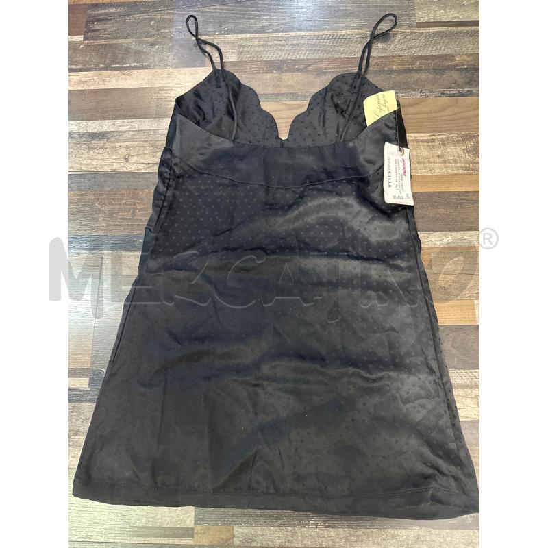CANOTTA DONNA LES COPAINS LINGERIE NERA POIS | Mercatino dell'Usato Montesilvano 2