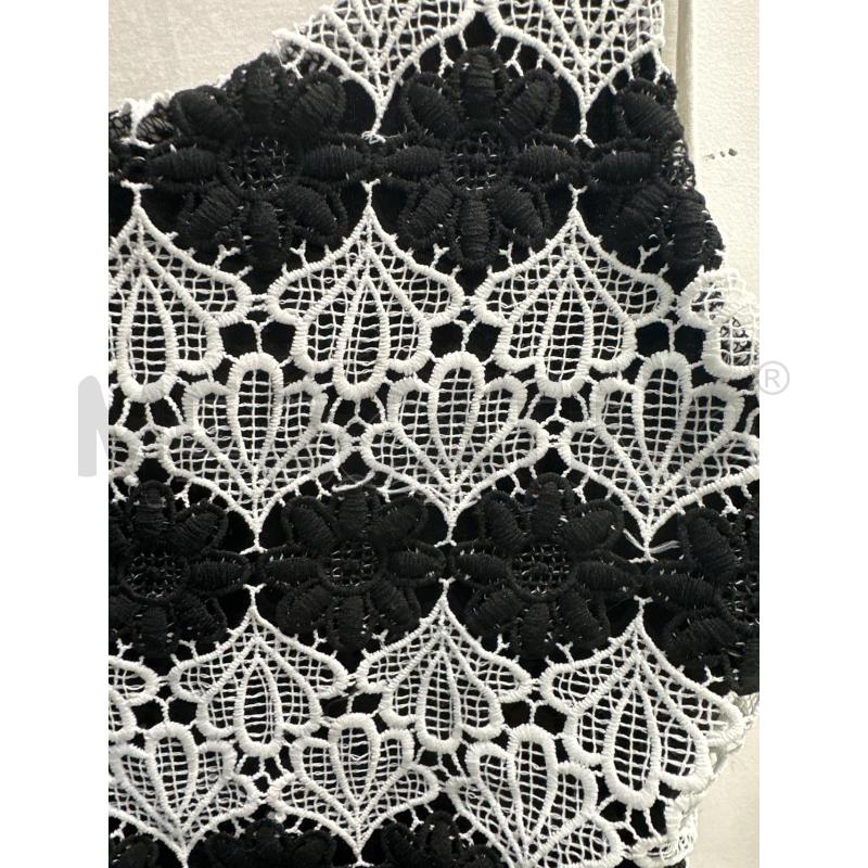 CANOTTA DONNA LIU JO NERA PIZZO NERO BIANCO  | Mercatino dell'Usato Montesilvano 3