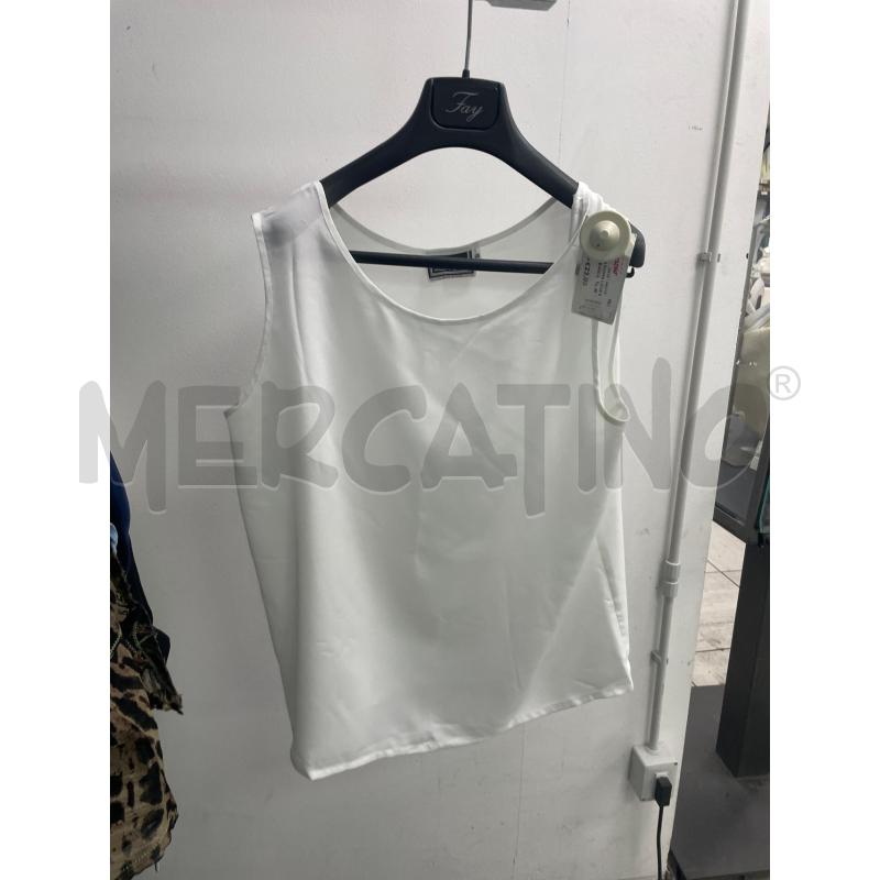 CANOTTA DONNA LUISA SPAGNOLI BIANCA  | Mercatino dell'Usato Montesilvano 1