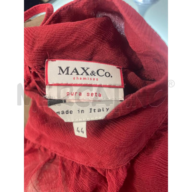 CANOTTA DONNA MAX & CO ROSSA SETA | Mercatino dell'Usato Montesilvano 3