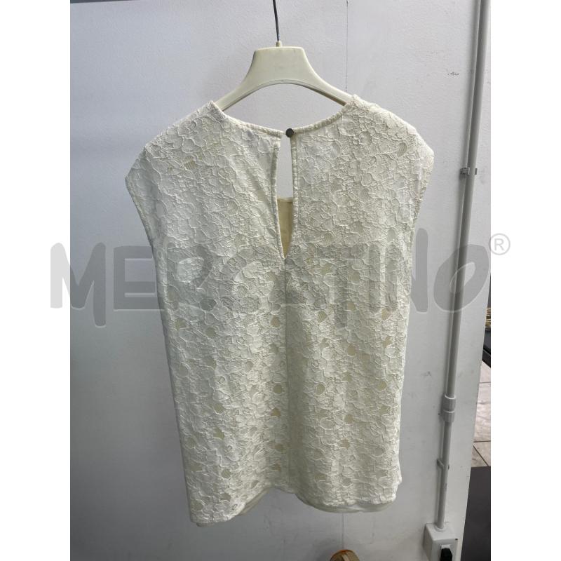 CANOTTA DONNA PIZZO BIANCO  | Mercatino dell'Usato Montesilvano 2