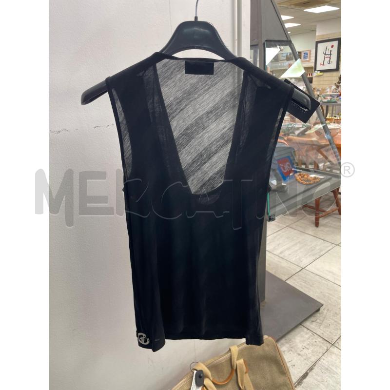 CANOTTA DONNA TRUSSARDI NERA LEGGERA | Mercatino dell'Usato Montesilvano 3