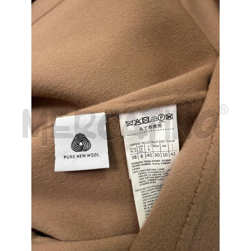 CAPPOTTO DONNA BEIGE LUNGO SMARCHIATO LANA | Mercatino dell'Usato Montesilvano 4